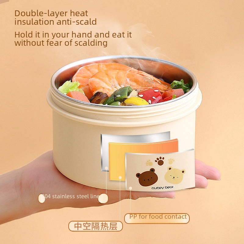 Microwave Safe Cat Lunch Box Set | Office & Home Insulated Small Meal Container | Cute Portable Lunch Box | Kitchen Storage Containers|Lunch Boxe