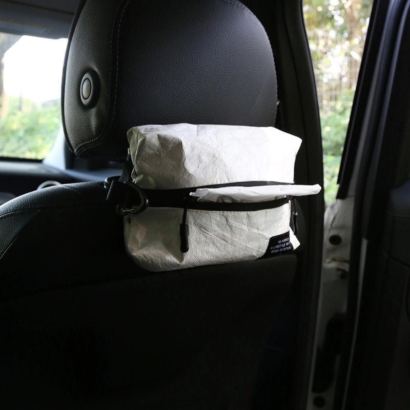 Portable DuPont Paper Tissue Box Storage Bag for Outdoor Camping Car Hanging | Outdoor Gear