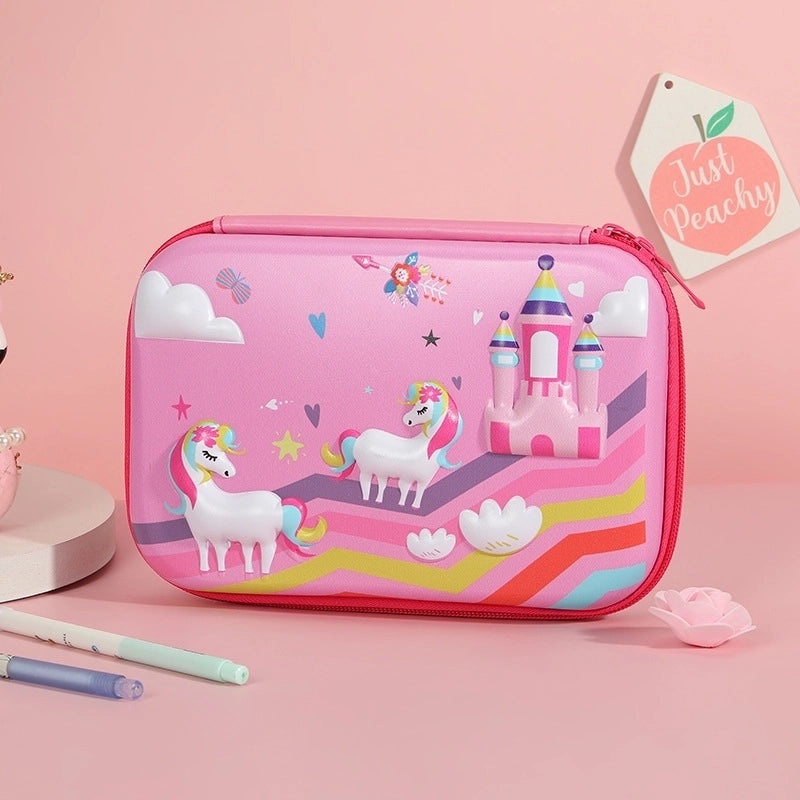 Cute EVA PU Cartoon Pencil Case for School Supplies | School Stationery