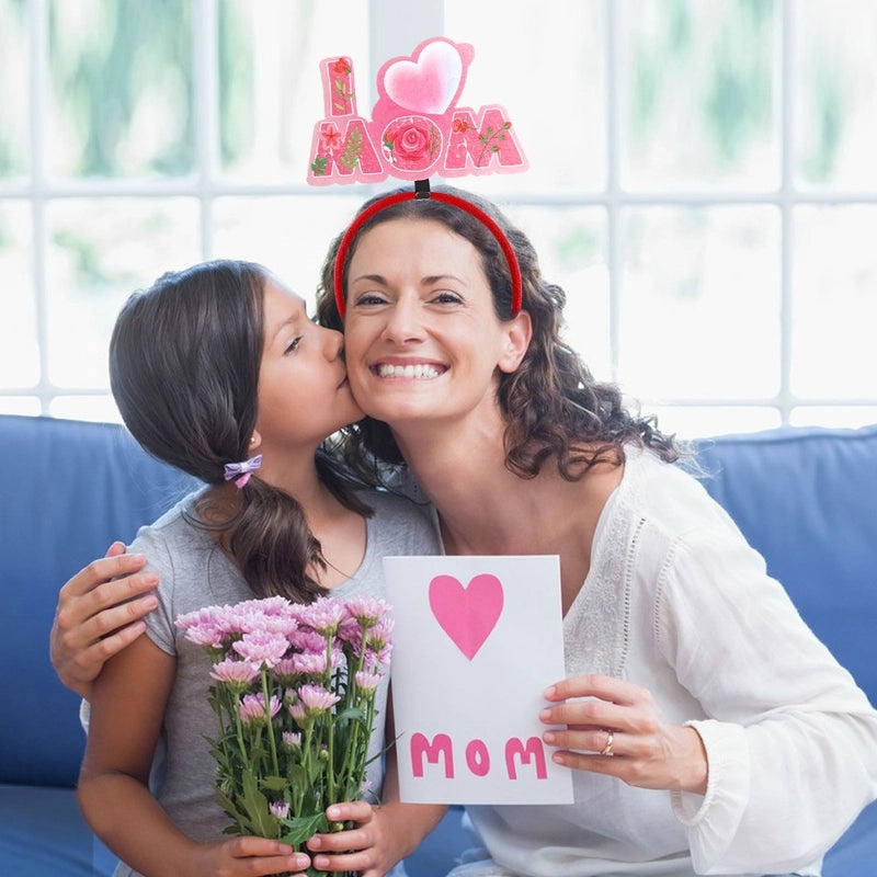 Mother's Day Carnation Floral Headband Party Decoration Photography Prop | Hair Accessories