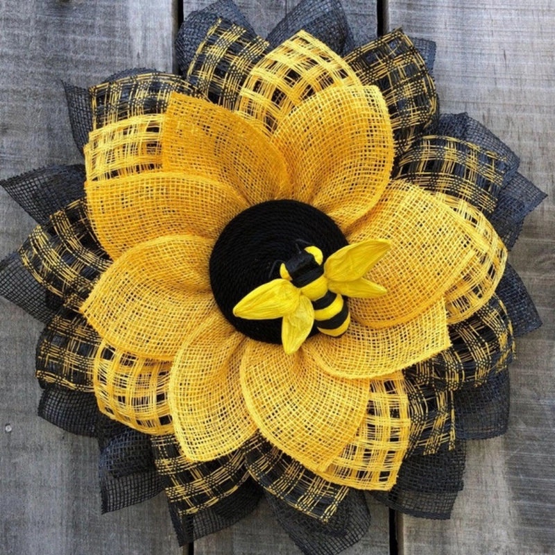 Bee Sunflower Garland for Festival Decoration Easter Party Props|Home & Garden Decorations