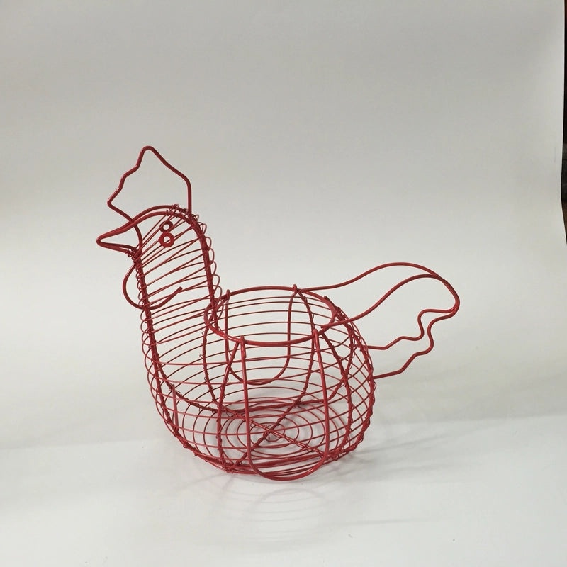 Wrought Iron Multi-Purpose Fruit & Egg Basket | Kitchen Storage & Decorative Baskets