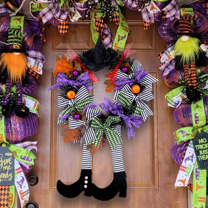 Halloween Witch Hat Shoe Decoration Hanging Ornament Plastic Polyester Iron Party Props|Party Decorations