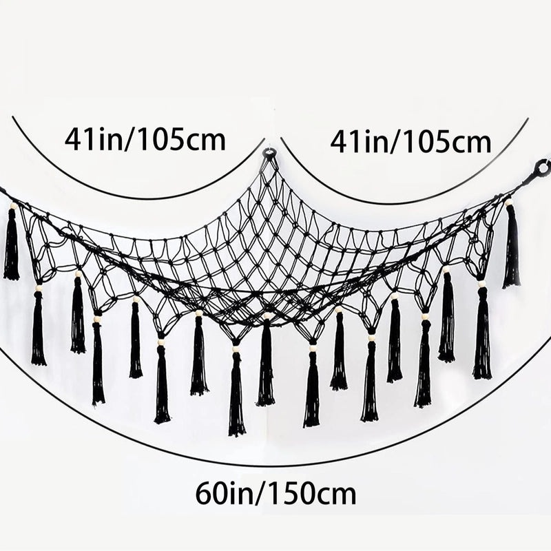 Bohemian Triangle Mesh Plush Toy Hammock Handwoven Lace Hanging Storage Organizer|Home & Living Storage