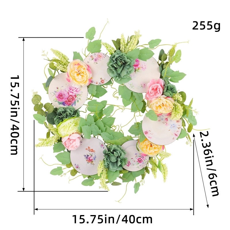 Pastoral Floral Plastic Iron Decorative Props for Casual Daily Use|Home Decor Accessories