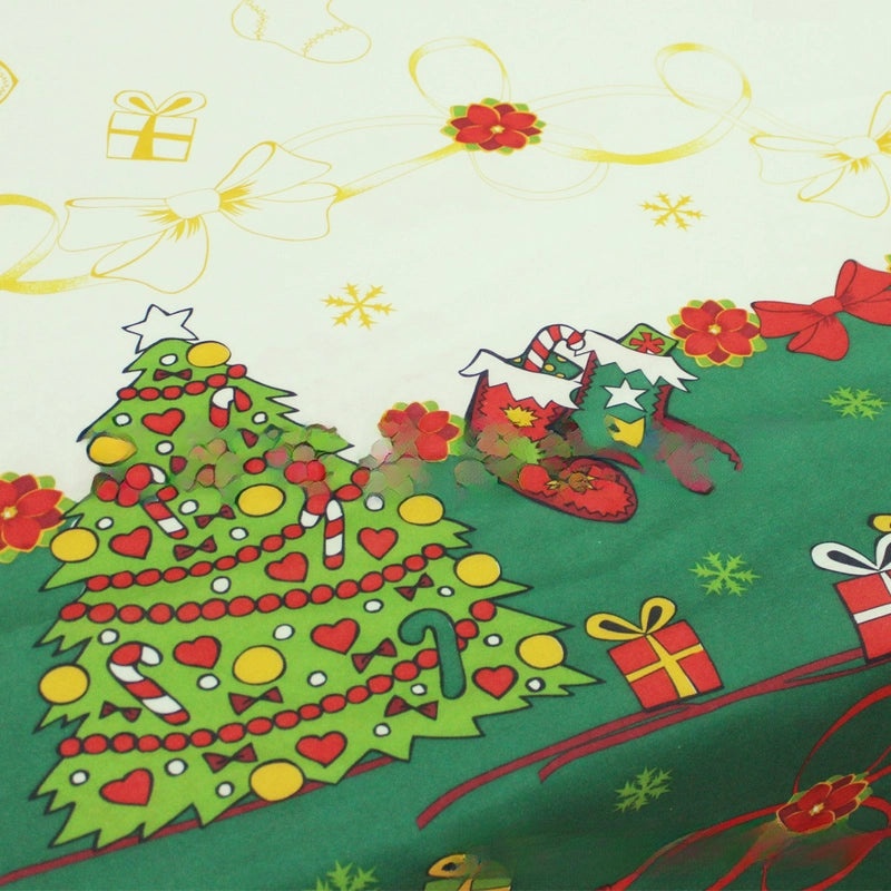 Nordic Christmas Dining Tablecloth Square Decorative Cloth for Living Room New Year Holiday Celebration|Home Decor/Table Linens