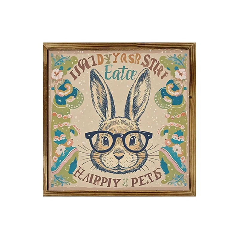 St. Patrick's Day and Easter Wooden Shamrock Rabbit Letter Home Decoration Party Supplies 1 Piece|Holiday Decorations