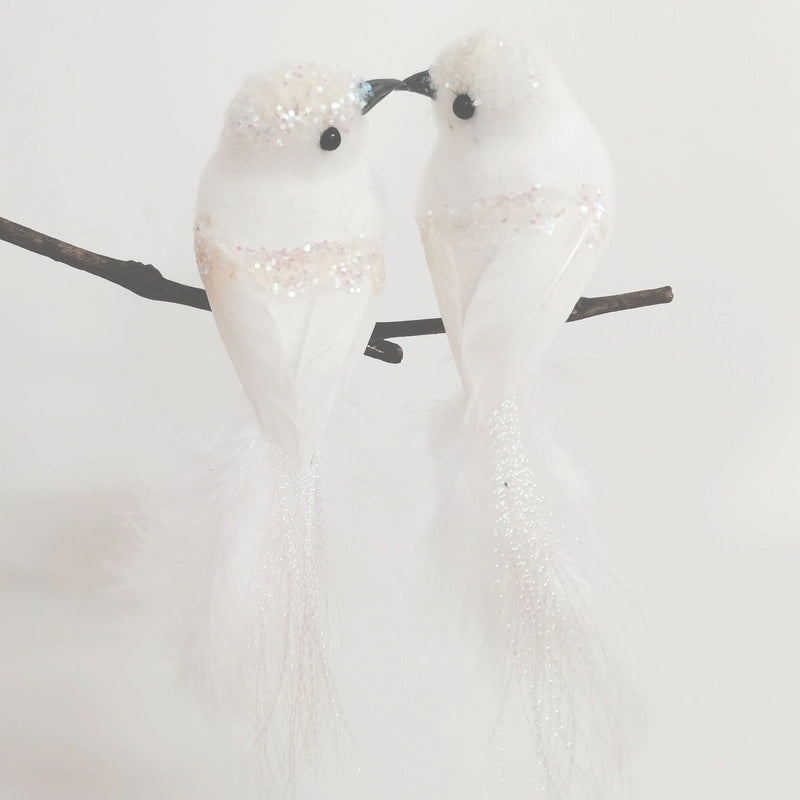 Realistic Red and White Bird Garden Ornaments for Easter and Halloween | Home & Garden Decor