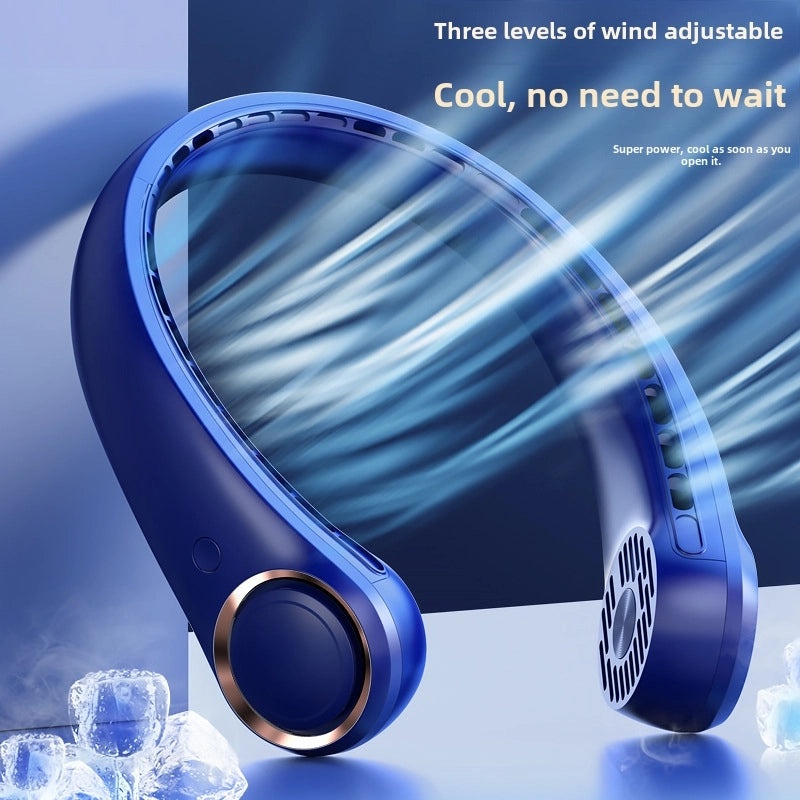 Rechargeable USB Neck Fan Portable Leafless Halter Fan for Outdoor Sports | Electronics & Accessories