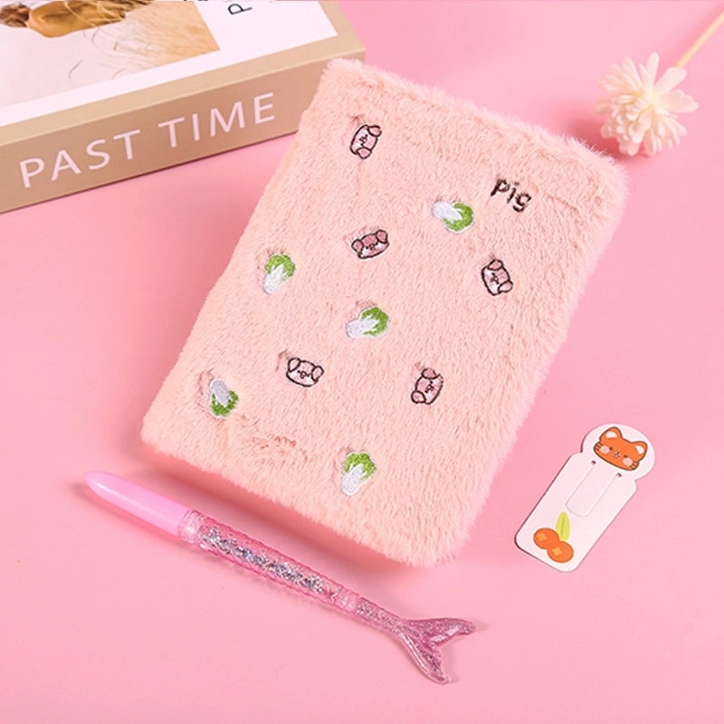 Cute Animal Plush Notebook for School Learning | Stationery & School Supplies