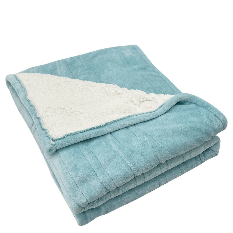 Cozy Solid Color Flannel Electric Blanket for Bedding | Home & Living Bedding