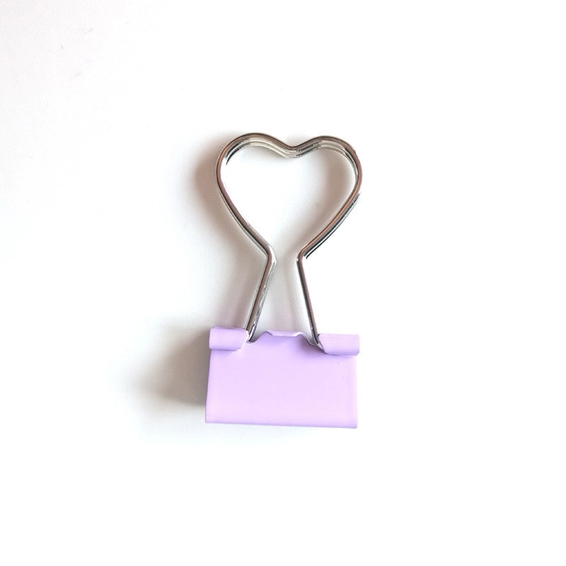 Cute Red Heart Metal Hair Clip with Long Tail | Hair Accessories