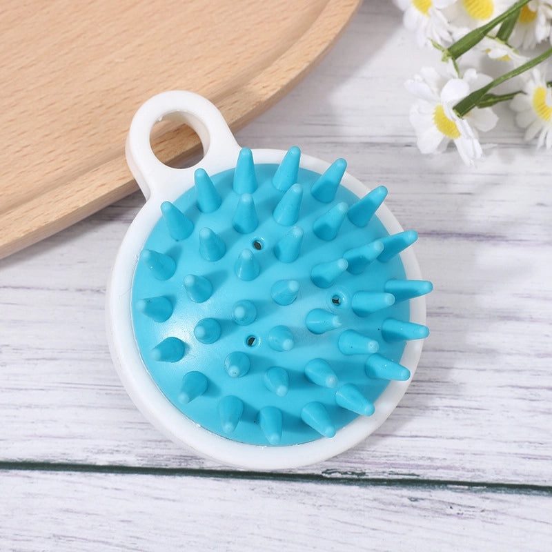Silicone Scalp Massage Shampoo Brush Transparent Crystal Head Hair Washing Comb|Hair Care Accessories