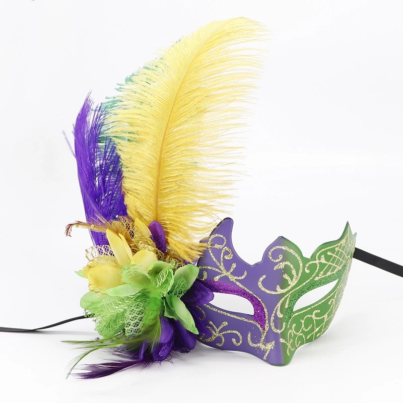 Easter Mardi Gras Feather Plastic Party Mask Selfie Props Holiday Accessories 1 Piece|Party Supplies & Accessories