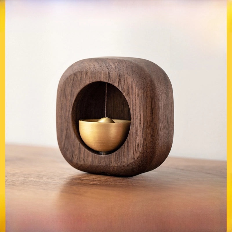 Solid Walnut Magnetic Suction Wind Chimes Doorbell with Dopamine Effect|Home Decor & Garden Accessories