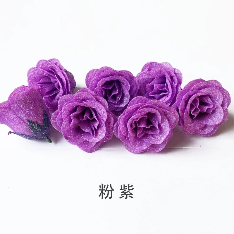 Shining Blue Gold Simulation Crystal Roses for 520 Tanabata Valentine's Day Gift|Jewelry & Accessories