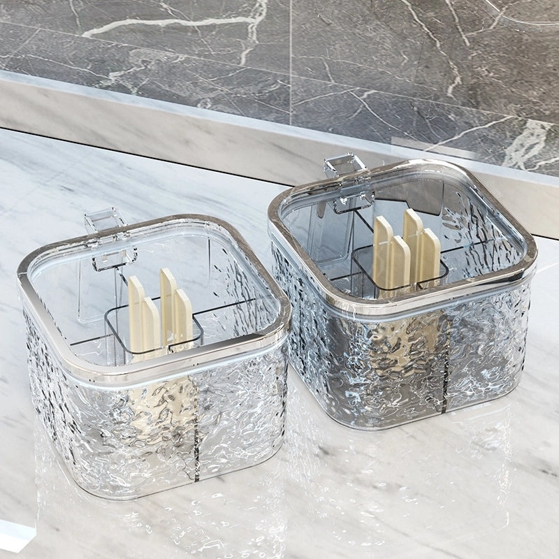 Yimijia Glacier Pattern Salt and Spice Jar Kitchen Storage Container Household Seasoning Box|Kitchen Storage & Organization