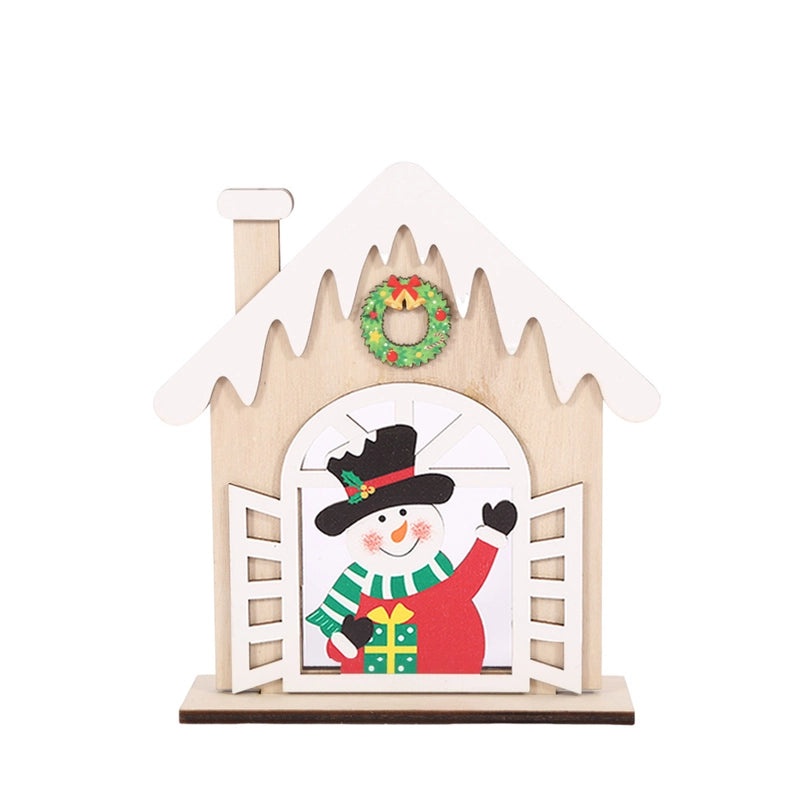 Christmas Minimalist Wood Boxwood Square Garden Home Decor Table Ornament|Home Decor