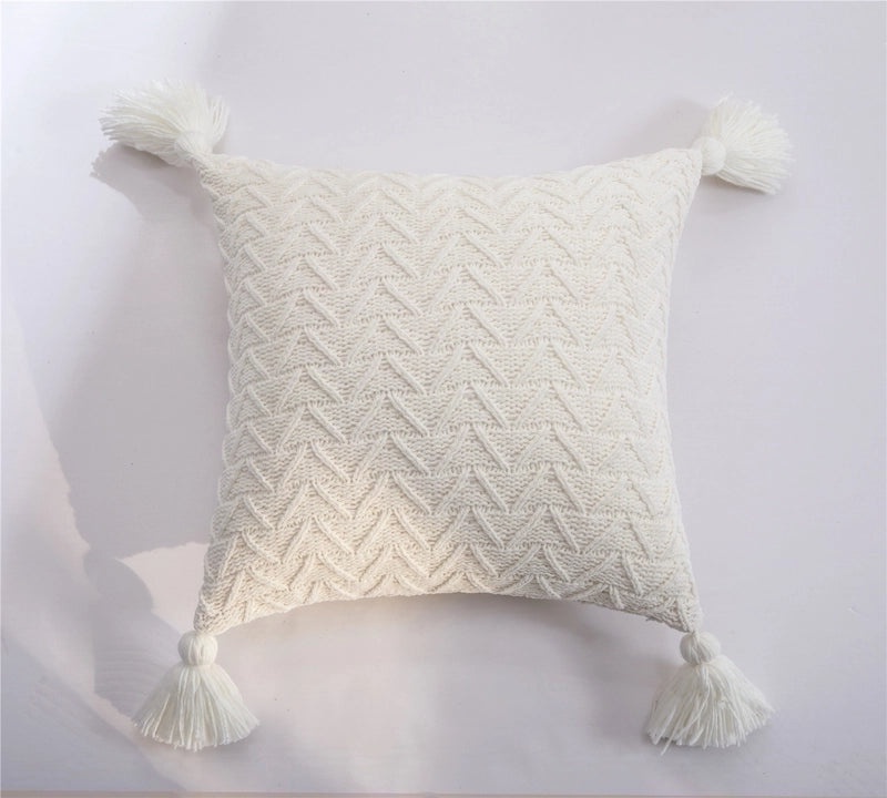 Simple Solid Color Polyester Pillow Covers|Home Decor & Bedding Accessories