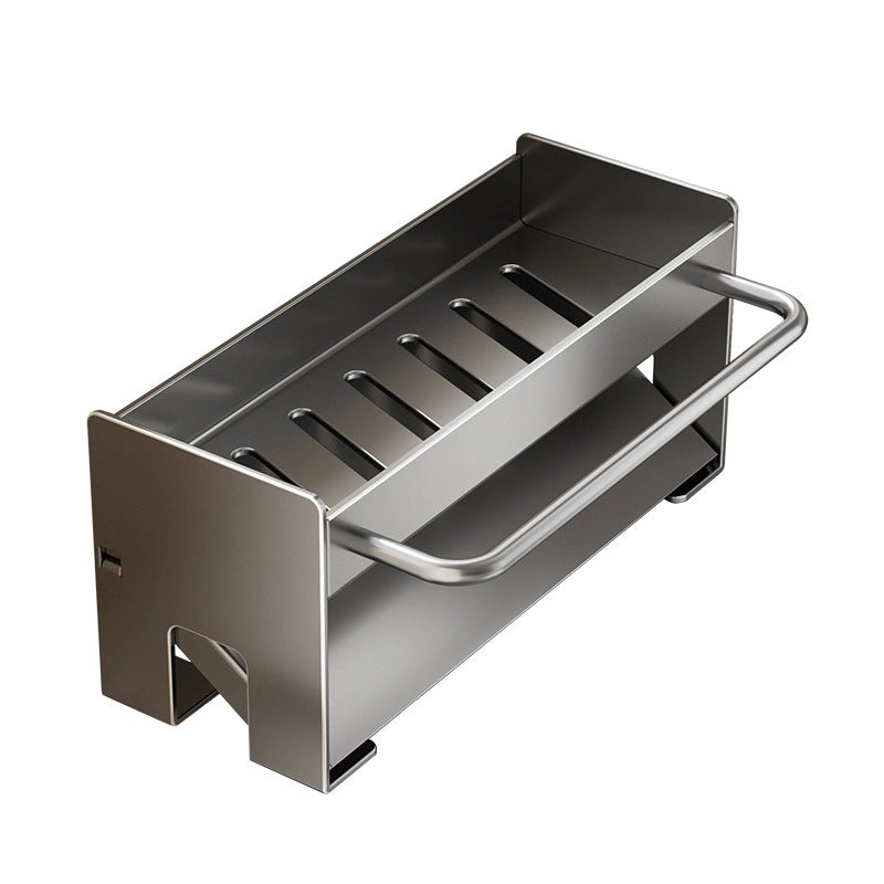 Sink Drain Rack for Floor/Table, Faucet Sponge Holder with Steel Ball Storage | Kitchen Storage Accessories