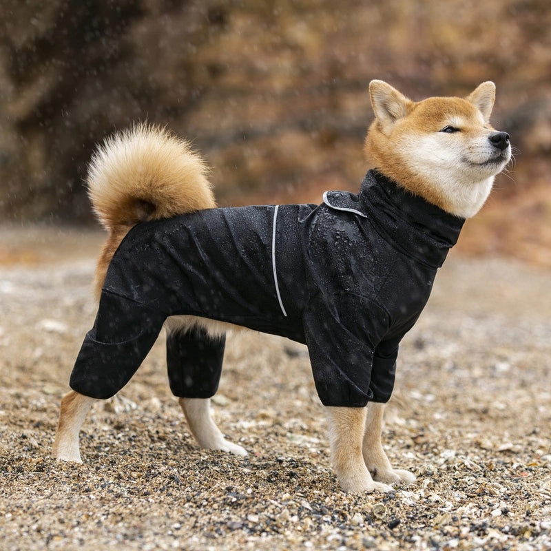 Waterproof Raincoat for Medium & Large Dogs Labrador Golden Retriever Pet Four-legged Jacket|Pet Apparel & Accessories