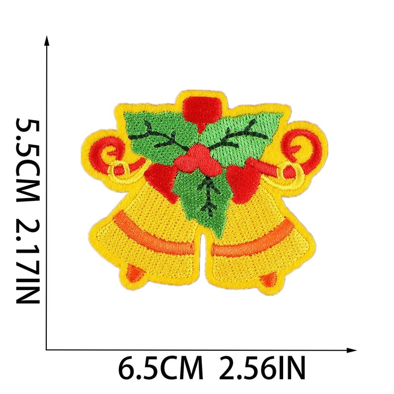 Christmas Cartoon Santa Claus Snowflake Embroidered Patch for Clothing Accessories|Clothing Accessories