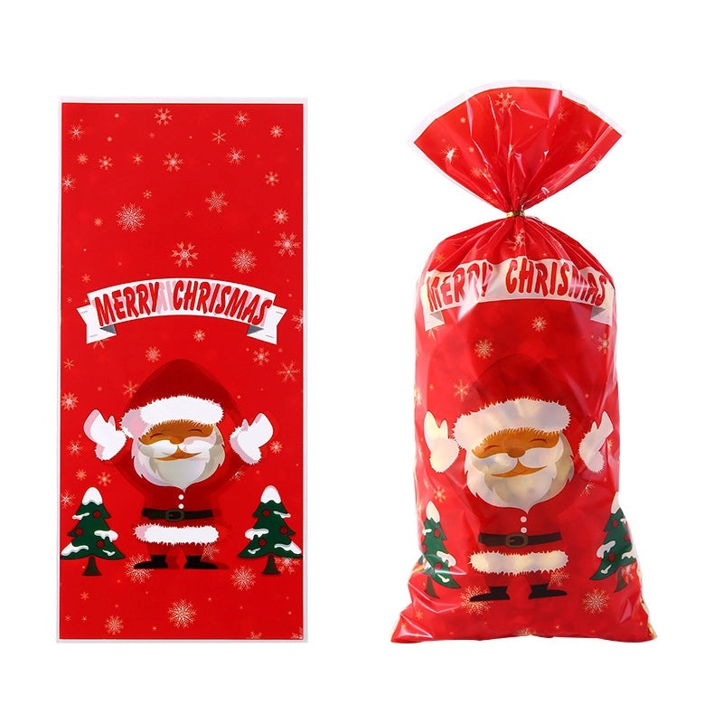 Transparent Flat OPP Plastic Packaging Bags for Candy Biscuit Gift Christmas In Stock|Packaging Supplies