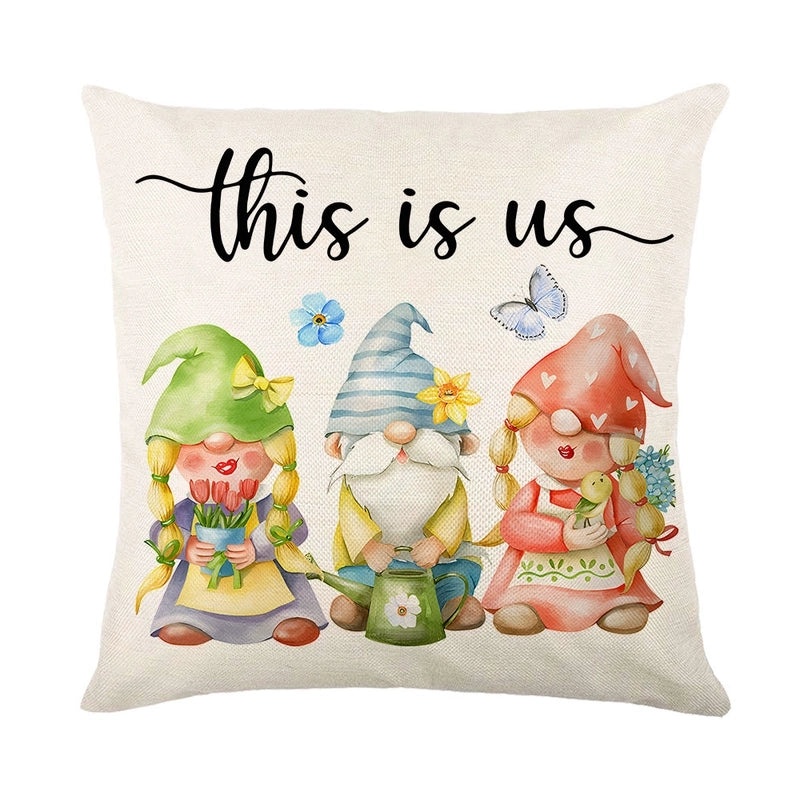 Minimalist Color Block Linen Pillow Covers for Vacation | Home Decor & Bedding