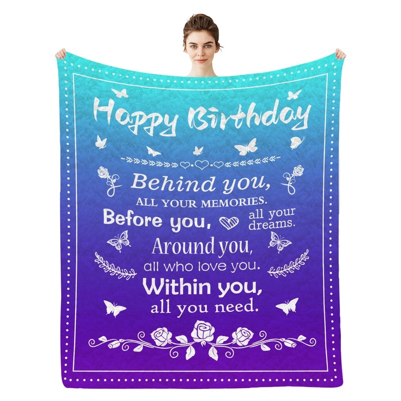 Cozy Polyester Letter Print Blanket for Couch and Sofa Decor | Home Textiles & Throws