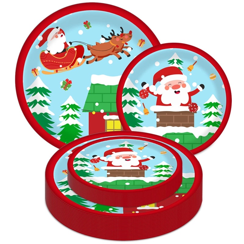Cute Christmas Tree Santa Claus Elk Tableware for Festive Party|Holiday Party Supplies