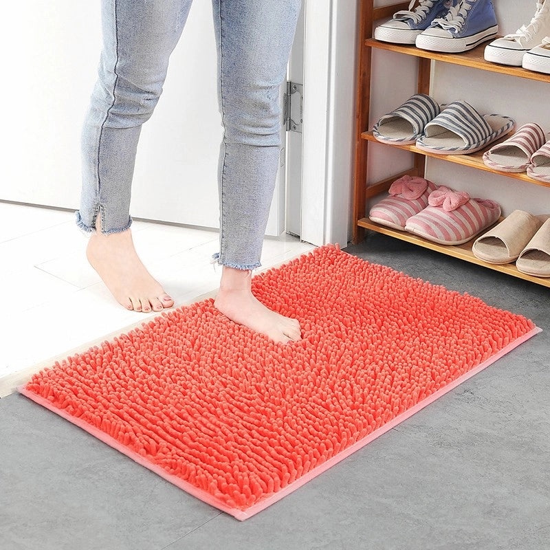 Chenille Floor Mats for Bedroom Kitchen Living Room Bathroom Non-Slip Absorbent Door Carpet|Home Decor & Floor Mats