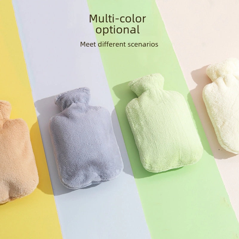 Cartoon Plush Hot Water Bag for Women, Thickened Explosion-proof Hand Warmer and Belly Hot Compress|Home & Living