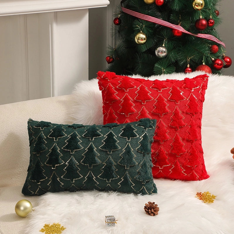 Nordic Christmas Tree Pillow Covers Polyester Cushion Case Sofa Decor|Home Decor