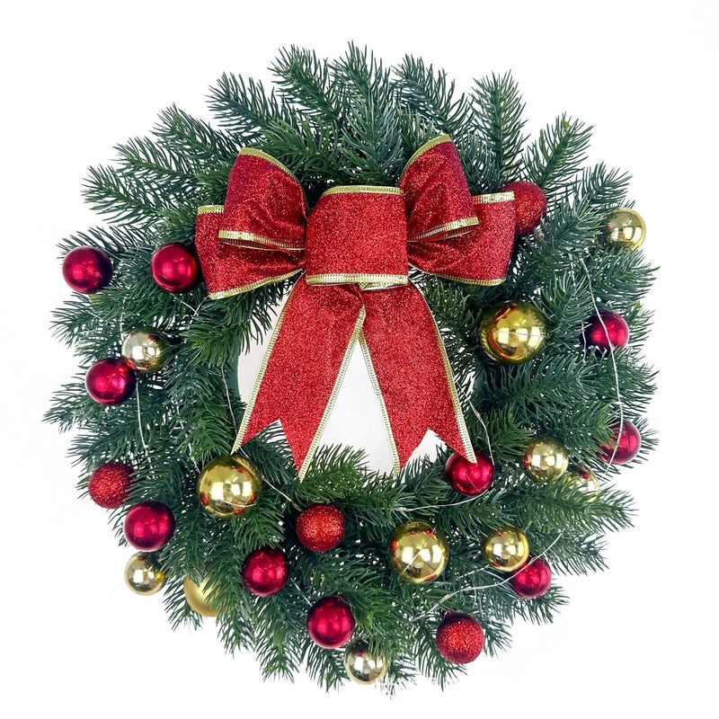 Christmas Wreath Door Hanging Ornament Christmas Window Decoration Holiday Pendant Xmas Decor Hot Sale|Home Decorations
