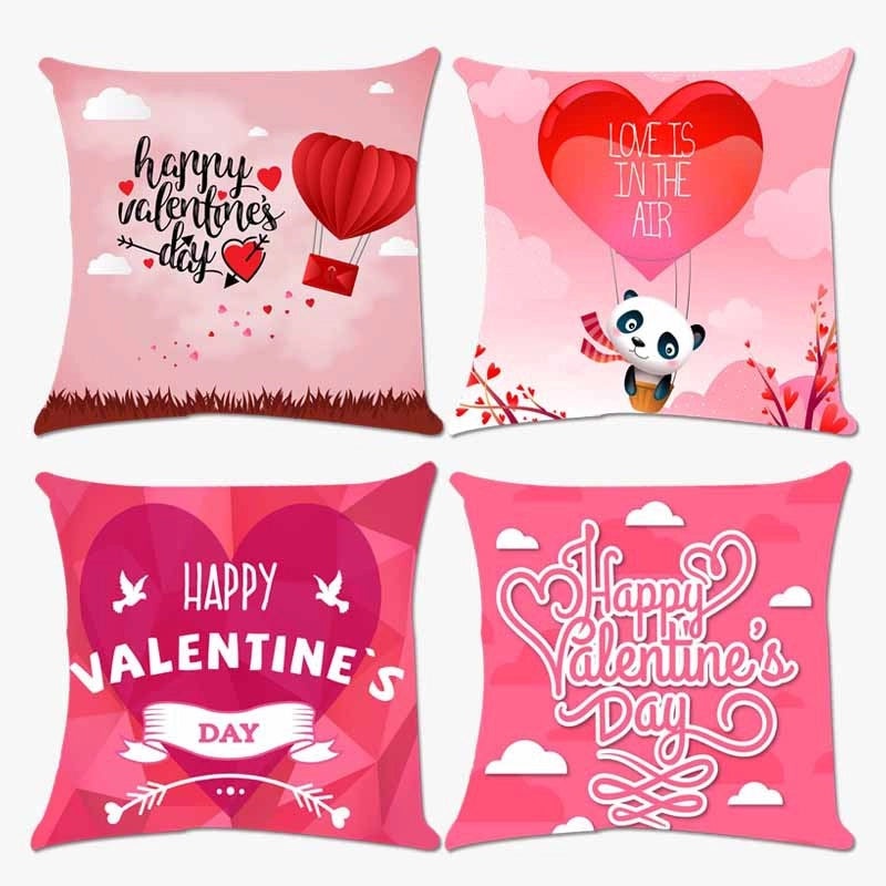 Valentine's Day Minimalist Letter Pillowcases for Couch and Sofa Super Soft Decorative Covers|Home Decor Cushions