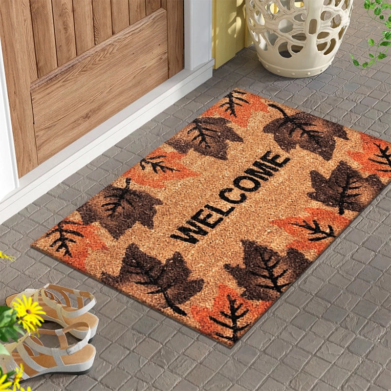 Imitation Coconut Palm Outdoor Door Mat Gray Non-Slip Floor Mat Durable Entryway Rug|Home Decor & Outdoor Mats