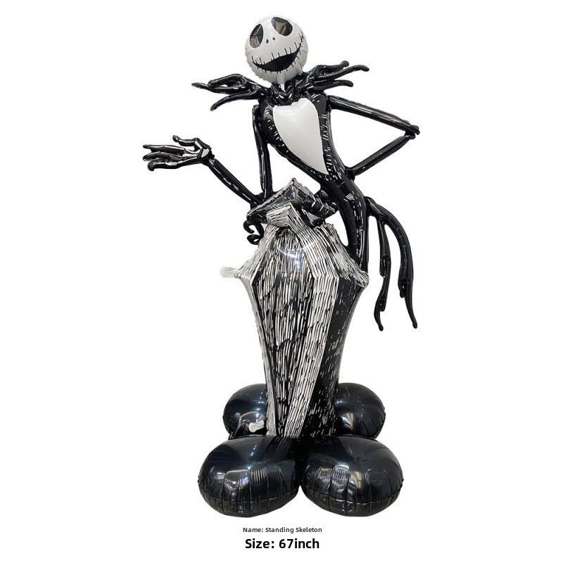 Halloween Ghost Spider Balloon Large Aluminum Foil Skull Man Pumpkin Decor|Halloween Decorations