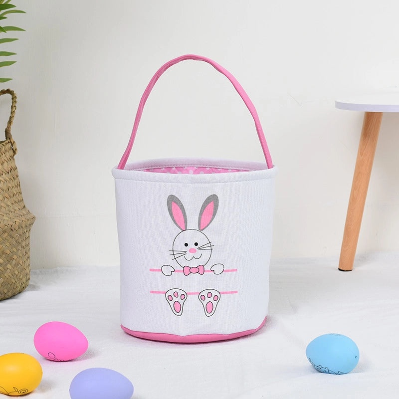 Easter DIY Canvas Bag with Rabbit Ears Decorative Gift Basket for Office and Cultural Events|Home & Garden > Seasonal Decor > Easter Decorations
