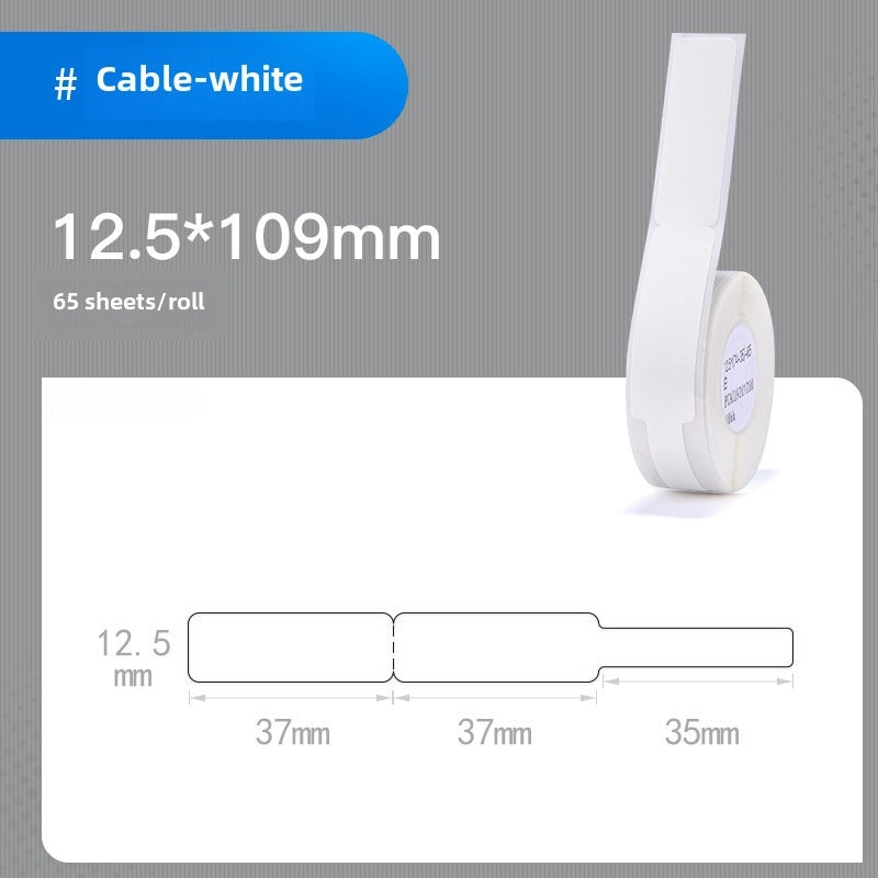 Jingchen D11 Transparent Thermal Printing Label Paper for Jewelry Cosmetic Cable | Adhesive Protective Pet Paper|Label Supplies
