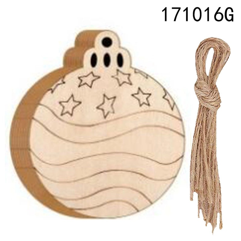 Wooden Boxwood Hanging Ornaments for Christmas Valentine’s Father’s Day Wedding Home Decor Crafts Birthday | Home Decor & Crafts