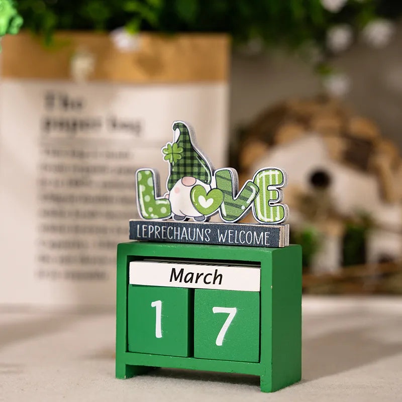 St. Patrick's Day Minimalist Wooden Letter and Number Decorations for Daily and Festival Table Decor|Home Decor