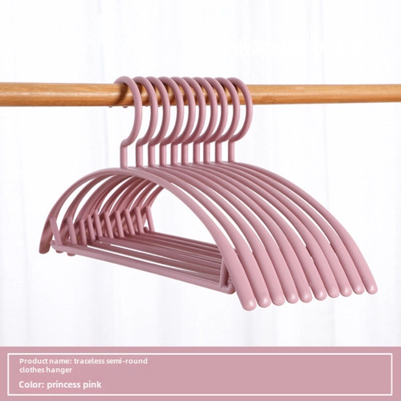 Seamless Wide Shoulder Non-slip Plastic Clothes Hanger for Adults | Home & Living Storage Solutions