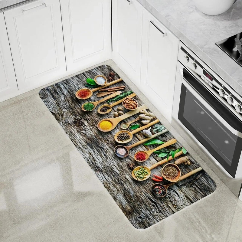 Cozy Casual Spices Pattern Polyester Rug | Home Decor Carpet
