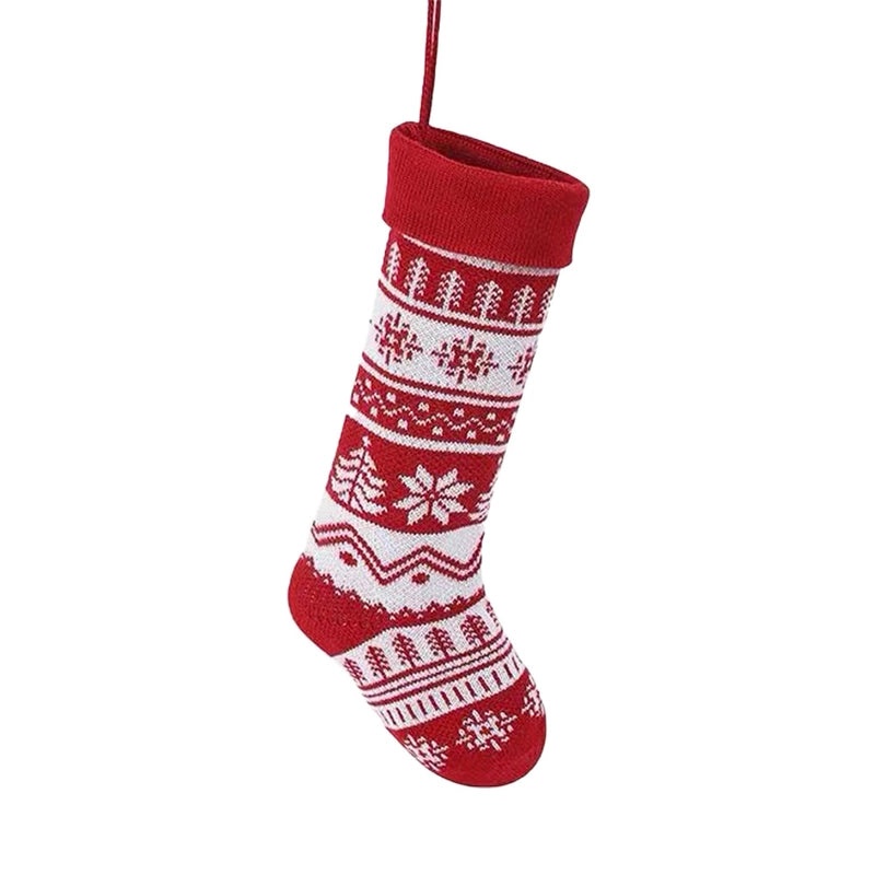 Cartoon Knitted Wool Christmas Socks Wall Hanging Pendant for Home Decoration|Home Decor