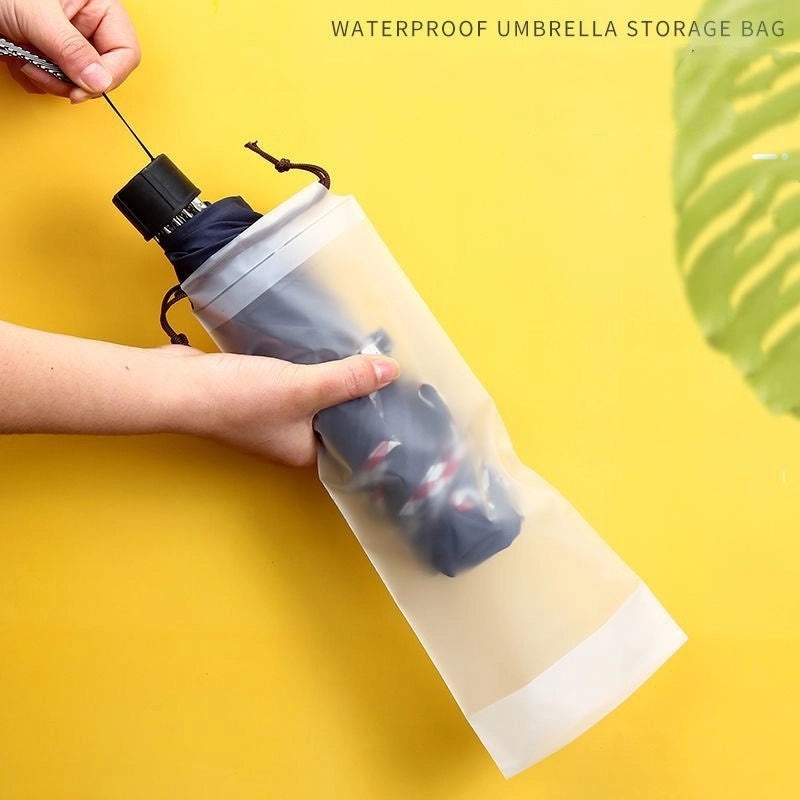 Simple Solid Color PEVA Storage Bag for Organizing Home Essentials|Storage & Organization