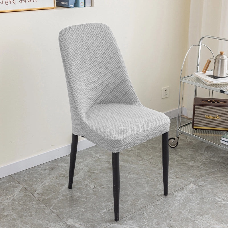 Jacquard Polar Fleece Thickened Stretch Chair Cover One-piece Anti-fouling Hotel Home Dining Chair Protector|Home Decor & Furniture Accessories