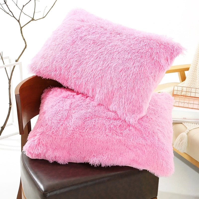Solid Color Polyester Pillow Covers for Bedding | Home Decor & Bedding