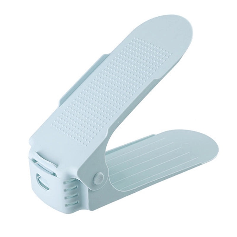 Double-layer Plastic Shoe Rack | Home Storage Organizer | Space-saving, Economical Shoe Holder | Simple Design | Shoe Storage Rack|Storage & Orga