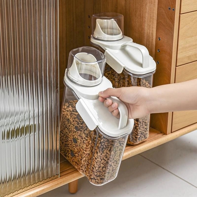 Pet Food Storage Container Airtight Cat & Dog Food Barrel Moisture-Proof Grain Storage Box | Pet Supplies Storage
