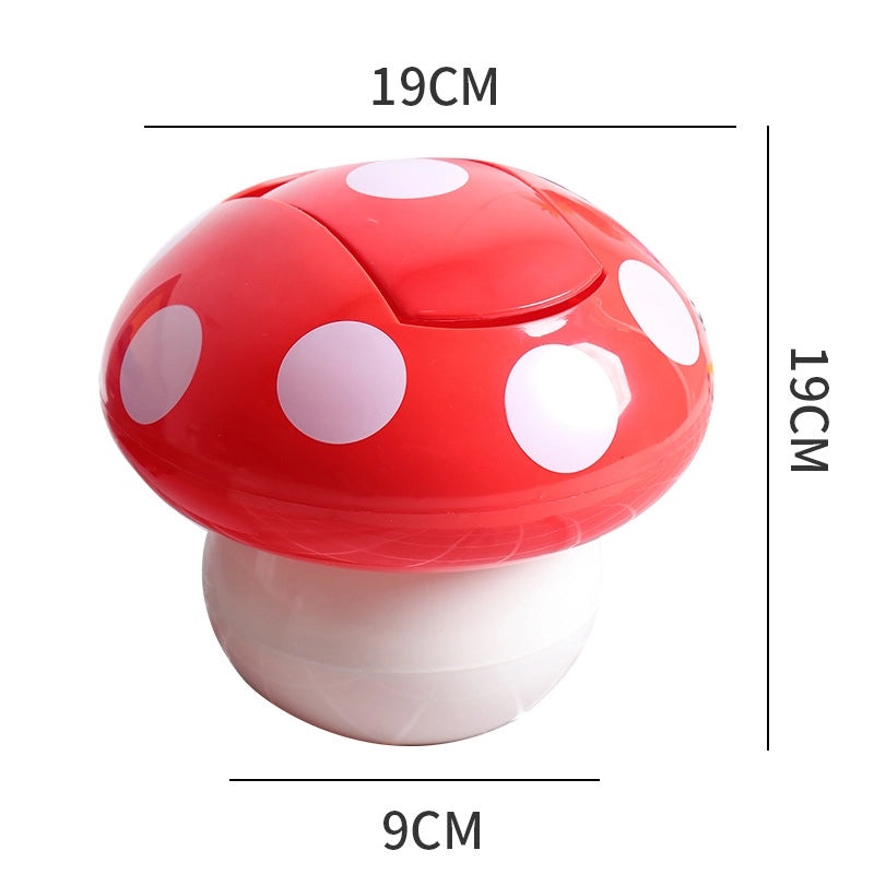 Cute Mushroom Desktop Trash Can with Shaking Head, Multi-functional Household Storage Bucket for Kitchen & Car | Home & Kitchen Storage